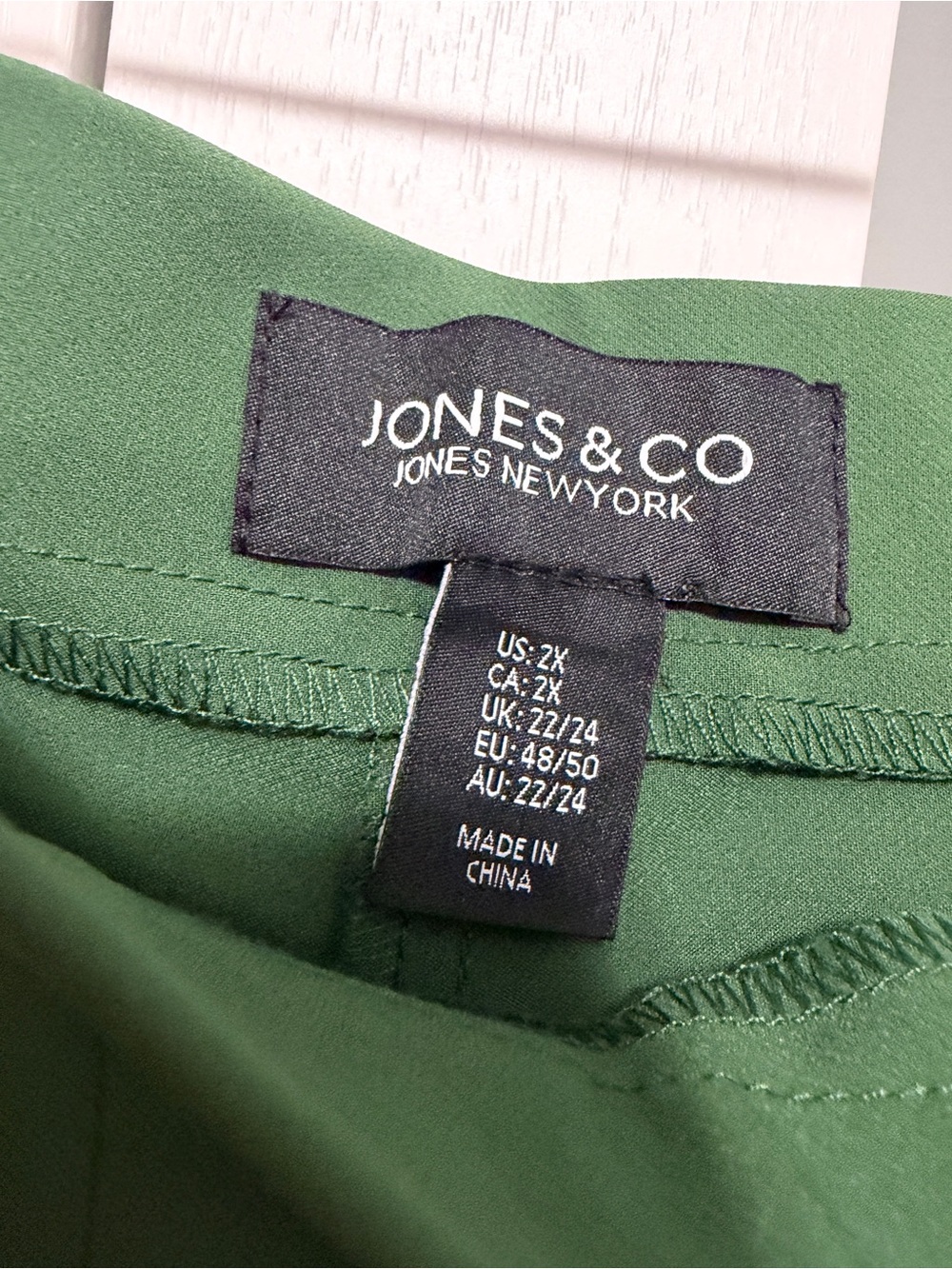 Jones New York Kick Flare Pants Green - Picture 4 of 10